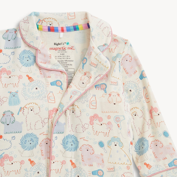 Magnetic Me Poodle Pawlor Ruffle Romper with Piping