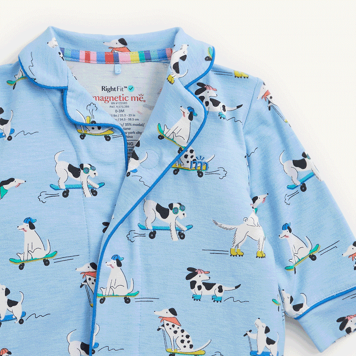 Magnetic Me Ruff Riders Ruffle Romper with/ Piping