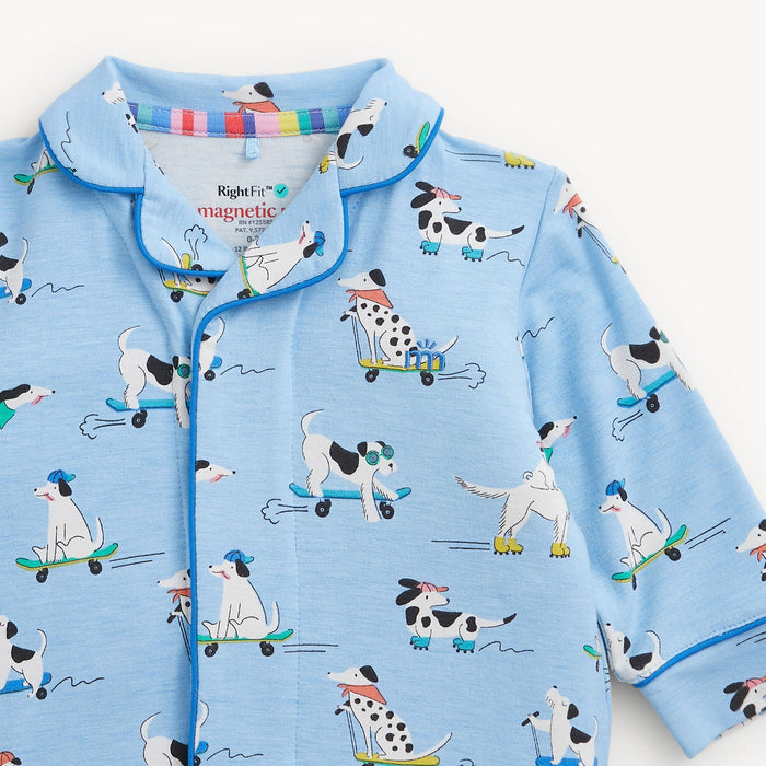 Magnetic Me Ruff Riders Ruffle Romper with/ Piping