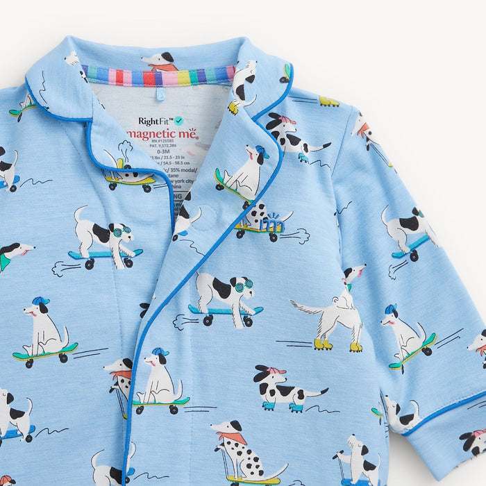 Magnetic Me Ruff Riders Ruffle Romper with/ Piping