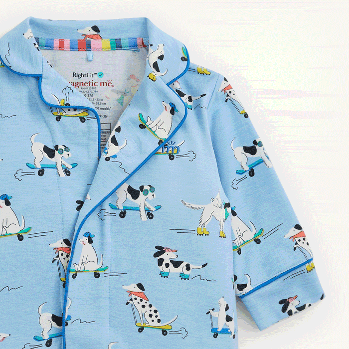 Magnetic Me Ruff Riders Ruffle Romper with/ Piping