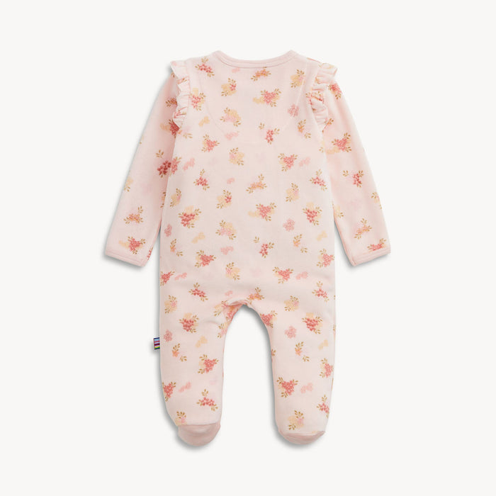 Magnetic Me Floral Girls Velour Footie