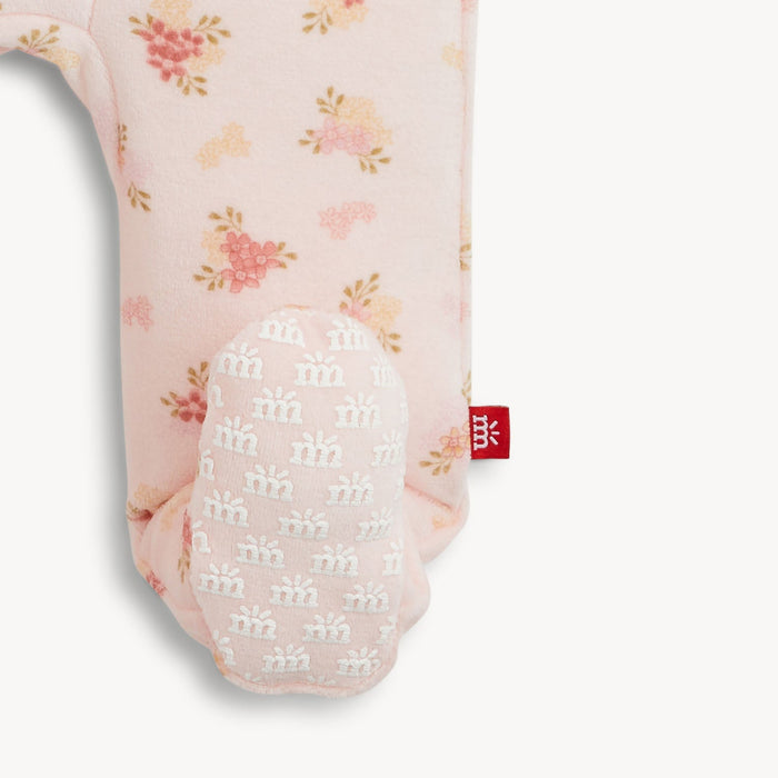 Magnetic Me Floral Girls Velour Footie