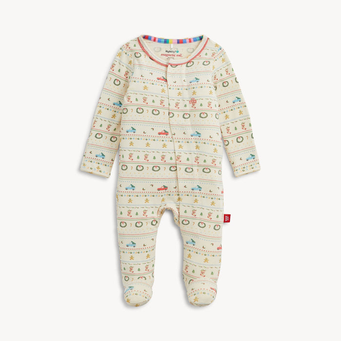 Magnetic Me Traditional Christmas Ruffle Footie