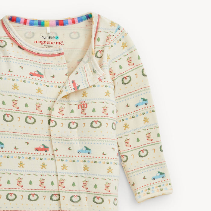 Magnetic Me Traditional Christmas Ruffle Footie