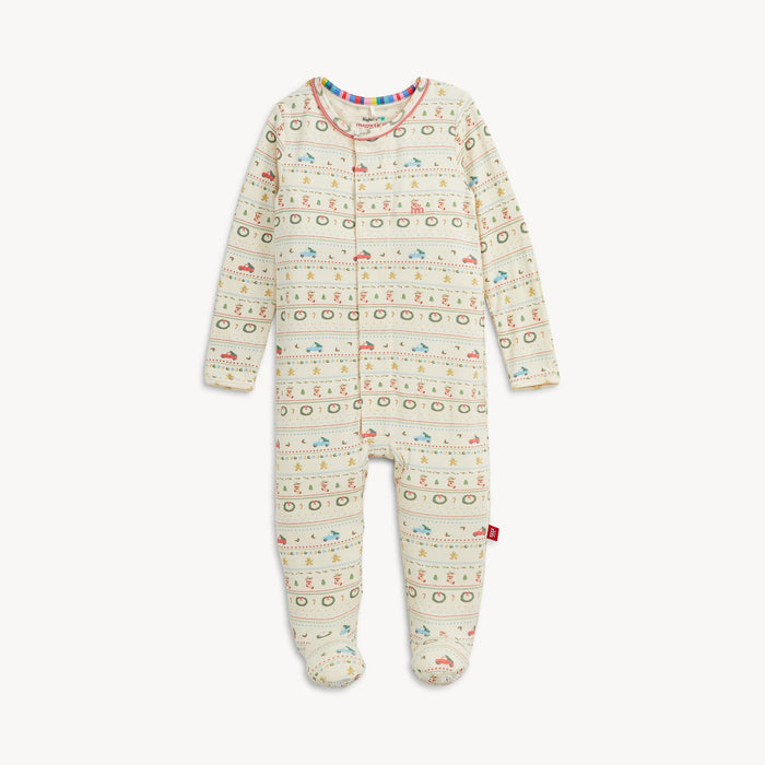 Magnetic Me Traditional Christmas Ruffle Footie