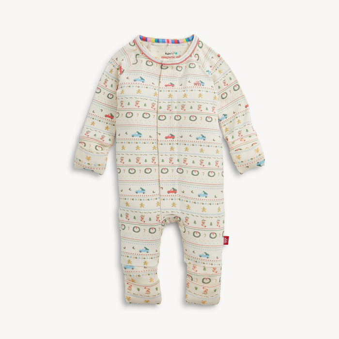 Magnetic Me Traditional Christmas Ruffle Convertible Coverall