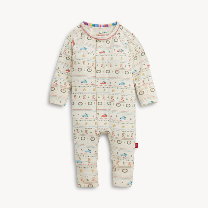 Magnetic Me Traditional Christmas Ruffle Convertible Coverall
