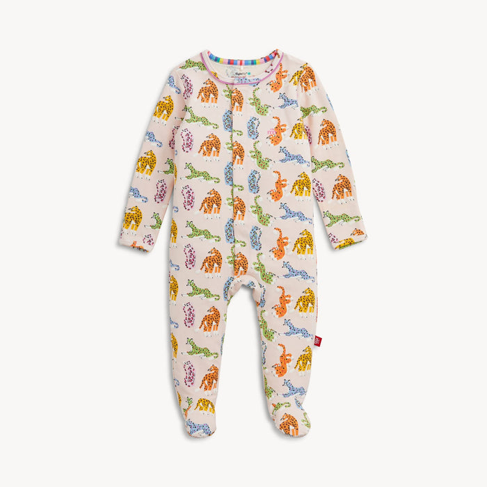 Magnetic Me Leopard Queens Ruffle Footie