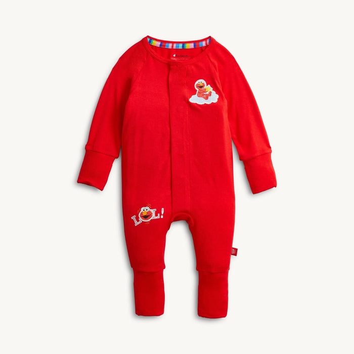 Magnetic Me Elmo Red Solid Modal Convertible Coverall