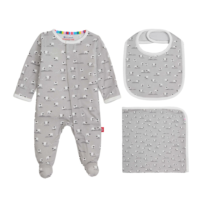 Magnetic Me Modal 3PC Gift Set: Baa Baa Baby Grey