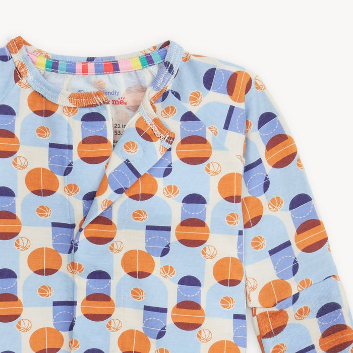 Magnetic Me Modal Convertible Grow with Me Coverall: Hoops, There it Is