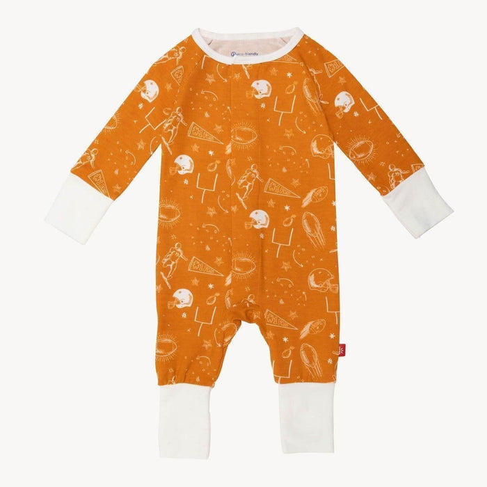 Magnetic Me Modal Convertible Grow with Me Coverall: Orange Game Day