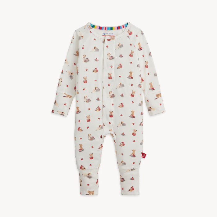 Magnetic Me Modal Convertible Grow with Me Coverall: Pup Fiction