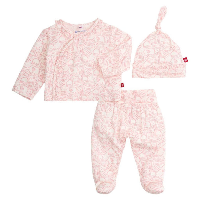 Magnetic Me Modal Kimono - Pink Herds of A Feather