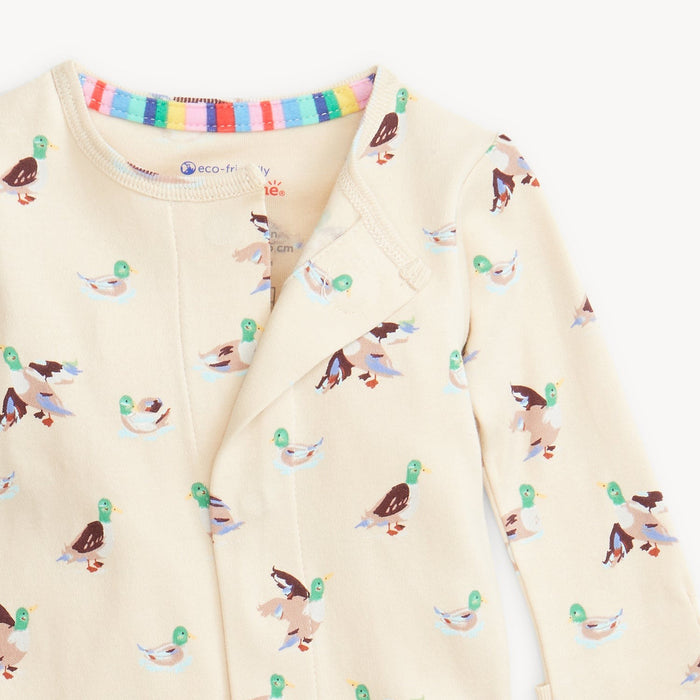 Magnetic Me Organic Cotton Footie: Quack Me Up