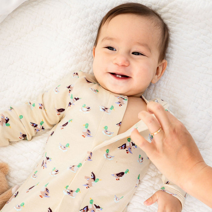 Magnetic Me Organic Cotton Footie: Quack Me Up