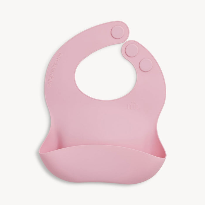 Magnetic Me Silicone Bib - Nursery Pink