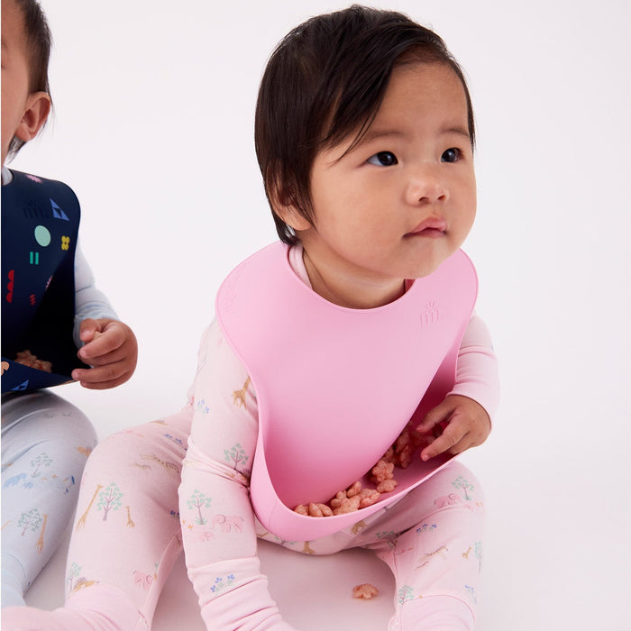 Magnetic Me Silicone Bib - Nursery Pink