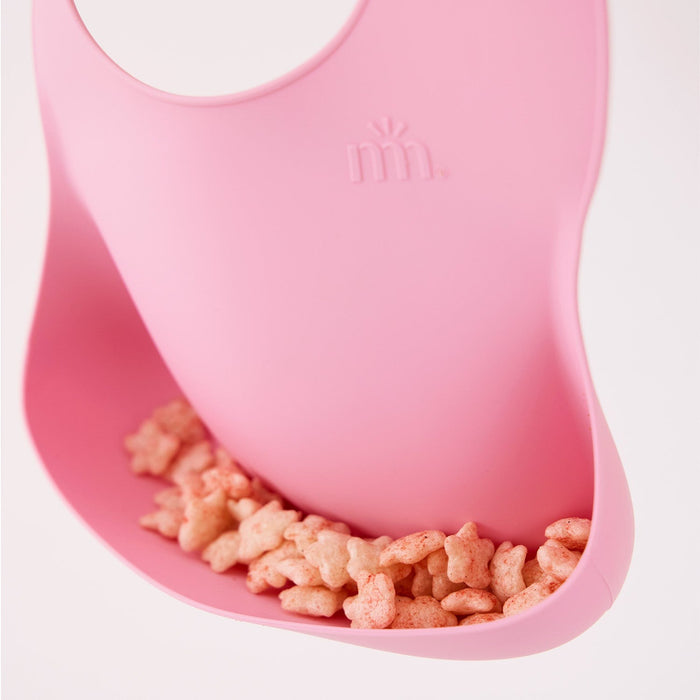 Magnetic Me Silicone Bib - Nursery Pink