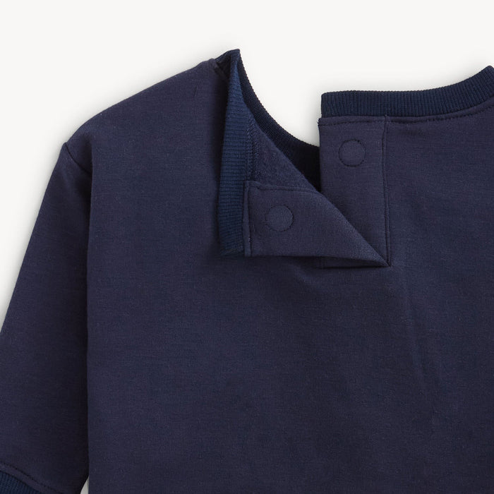 Magnetic Me Sweatsuit - Brushed Blue with Patches