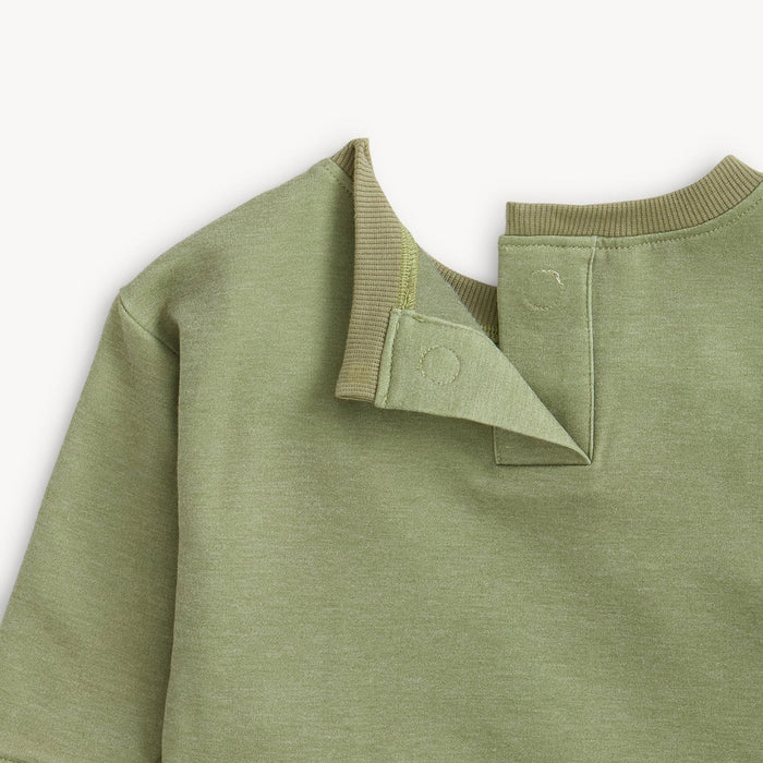 Magnetic Me Sweatsuit - Moss Stone with Patches