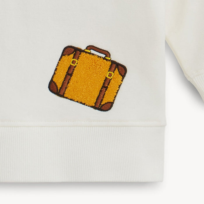 Magnetic Me Sweatsuit - White Alyssum with Patches