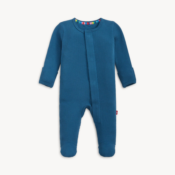 Magnetic Me Waffle Footie: Dark Blue
