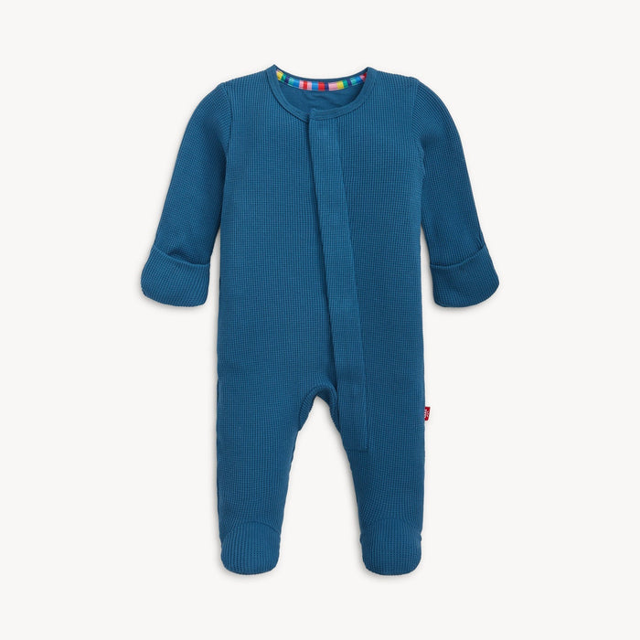 Magnetic Me Waffle Footie: Dark Blue