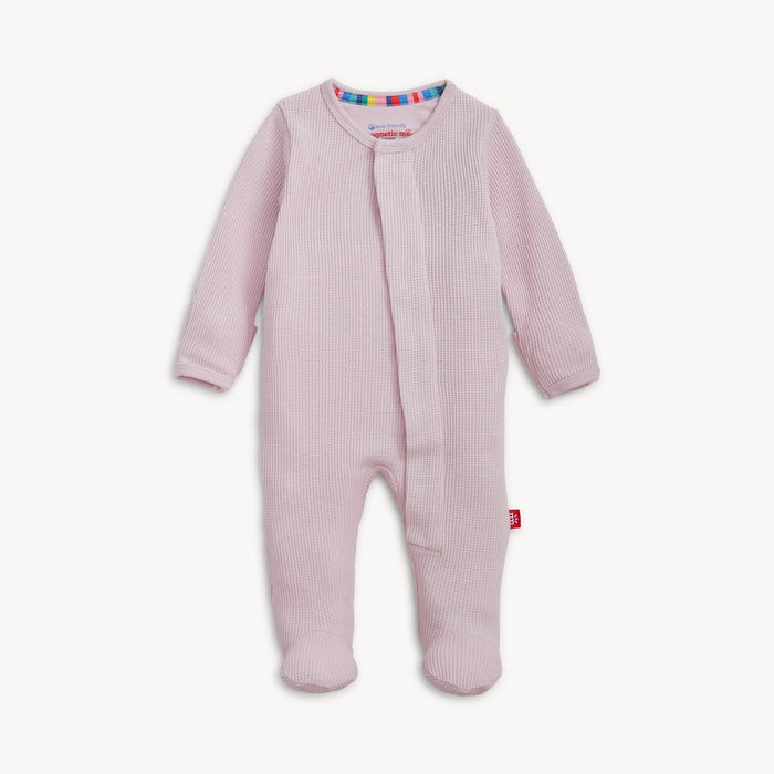 Magnetic Me Waffle Footie: Lilac Snow