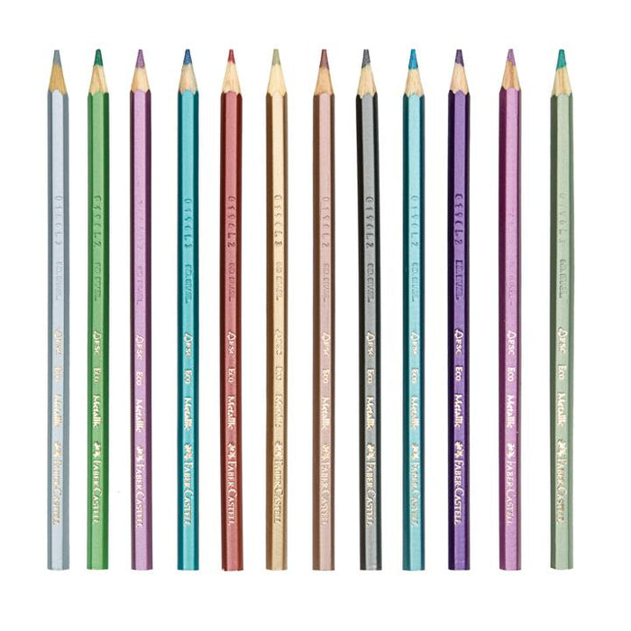 Faber-Castell Metallic Colored EcoPencils 12 Count