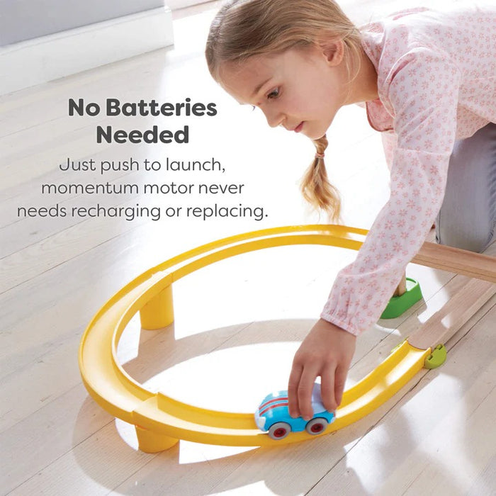 HABA Kullerbu Light Blue Speedster with Momentum Motor