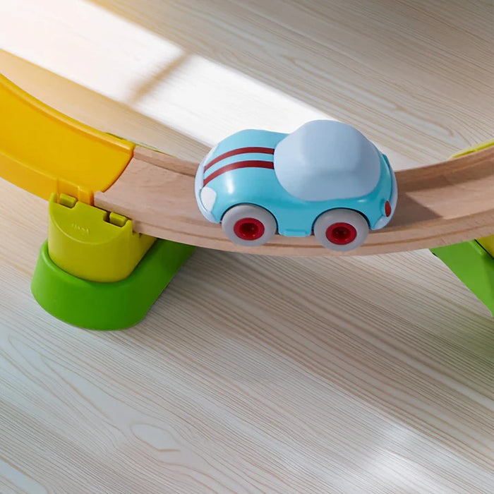 HABA Kullerbu Light Blue Speedster with Momentum Motor