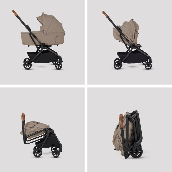 Silver Cross Nia Compact Stroller + Folding Bassinet Bundle: PREORDER Arriving End of January