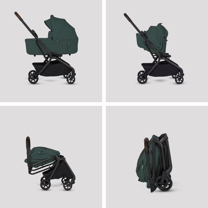 Silver Cross Nia Compact Stroller + Folding Bassinet Bundle: PREORDER Arriving End of January