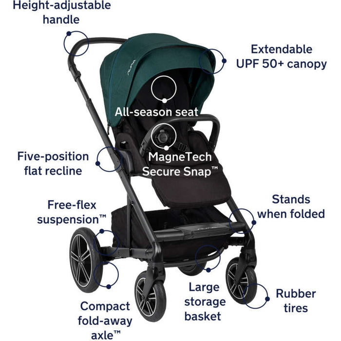 Nuna MIXX Next Stroller with MagneTech Secure Snap — Enlightened Baby