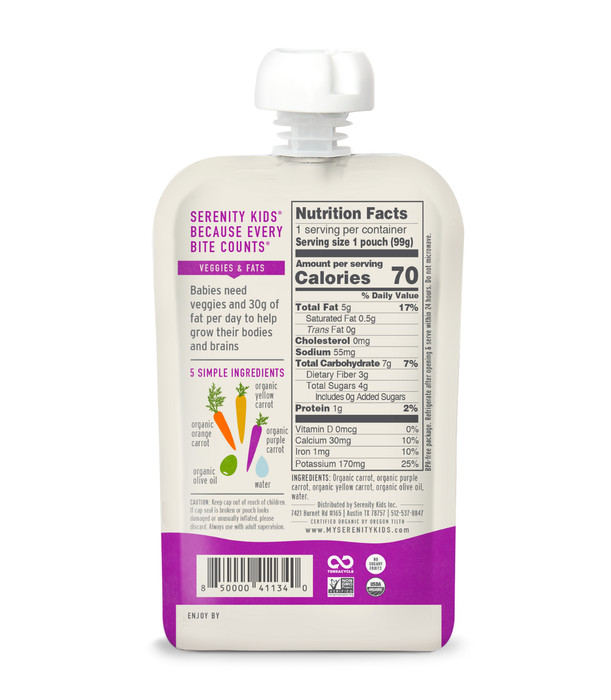 Serenity Kids Organic Carrots Medley Pouch