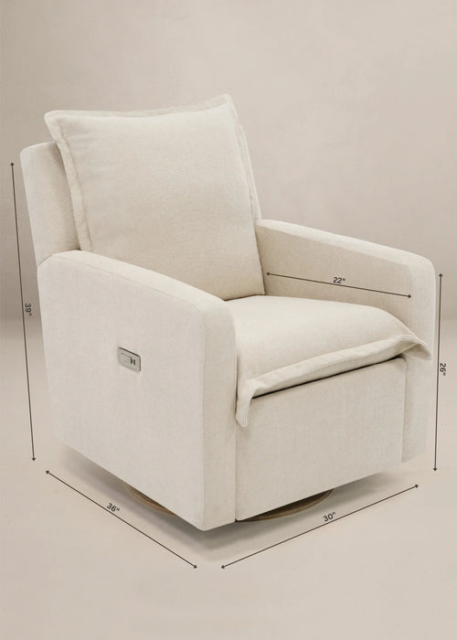 Oilo Flynn Recliner + Swivel Nursery Glider