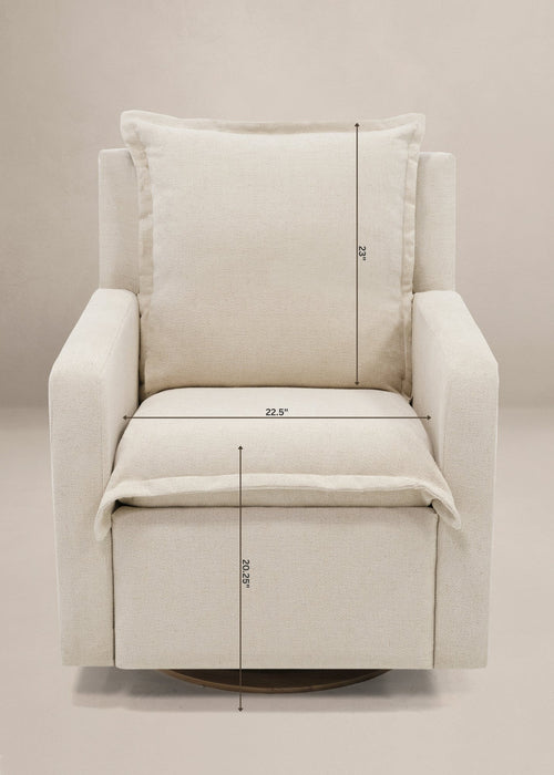 Oilo Flynn Recliner + Swivel Nursery Glider