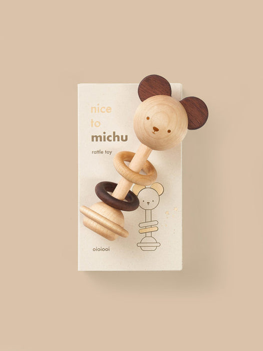 Oioiooi Nice to Michu Baby Rattle