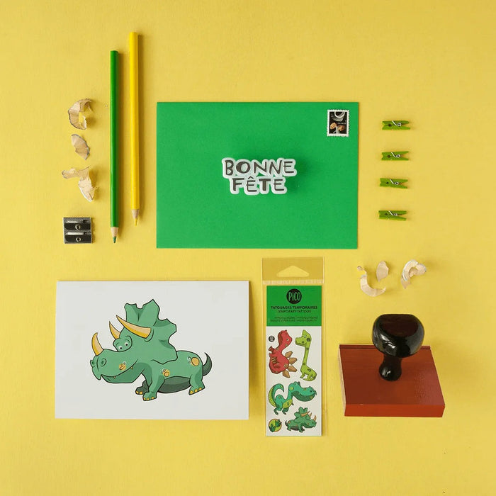 Pico Tatoo Greeting Card - Dinos