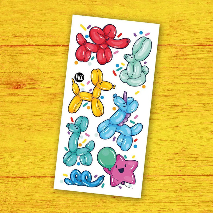 Pico Temporary Tattoos - Animal Balloons