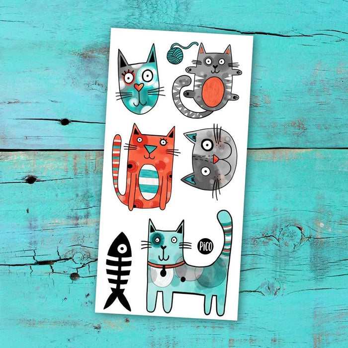 Pico Temporary Tattoos - Bibi the Gray Cat