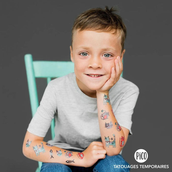 Pico Temporary Tattoos - Bibi the Gray Cat
