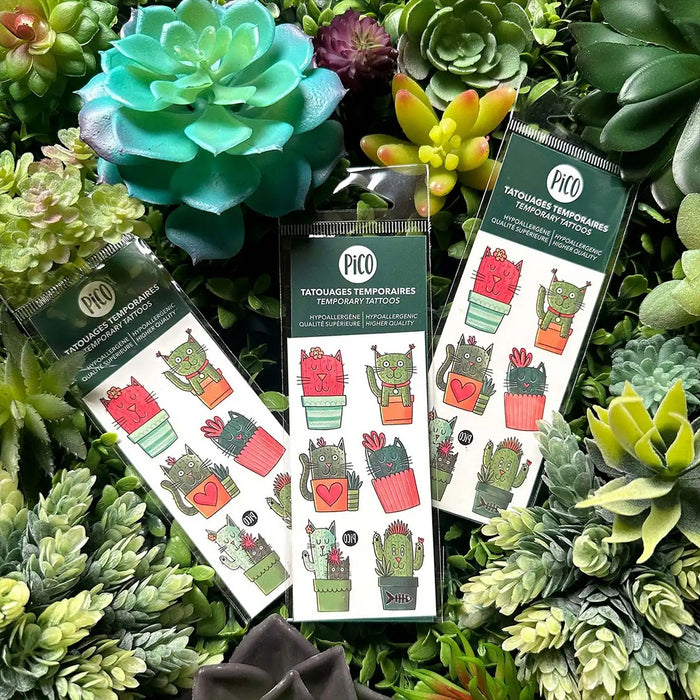 Pico Temporary Tattoos - Cactus Cats