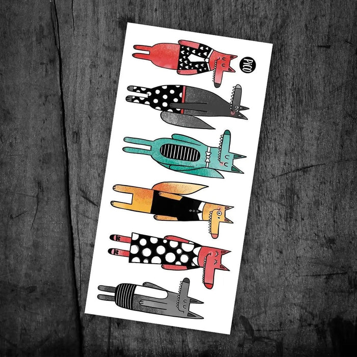 Pico Temporary Tattoos - Chic Wolves