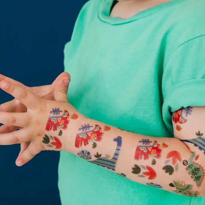 Pico Temporary Tattoos - Colorful Dinosaurs