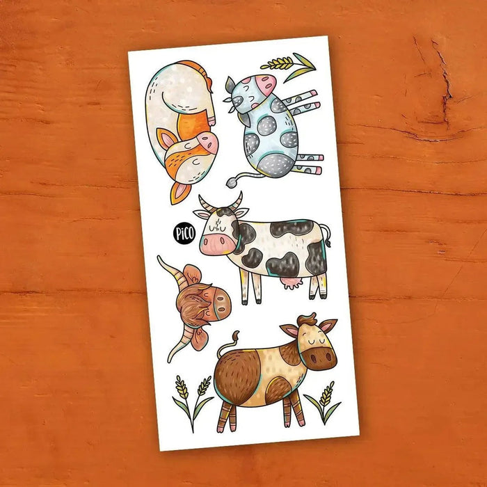 Pico Temporary Tattoos - Cute Cows