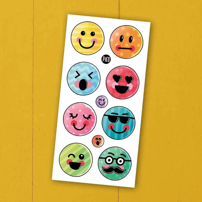 Pico Temporary Tattoos - Emotional Emojis