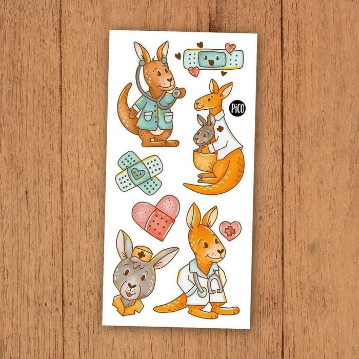 Pico Temporary Tattoos - Kangaroo Doc